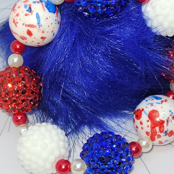 RHINESTONE AMERICANA WRISTLET KEYCHAIN!! 🇺🇲 - Picture 5 of 7